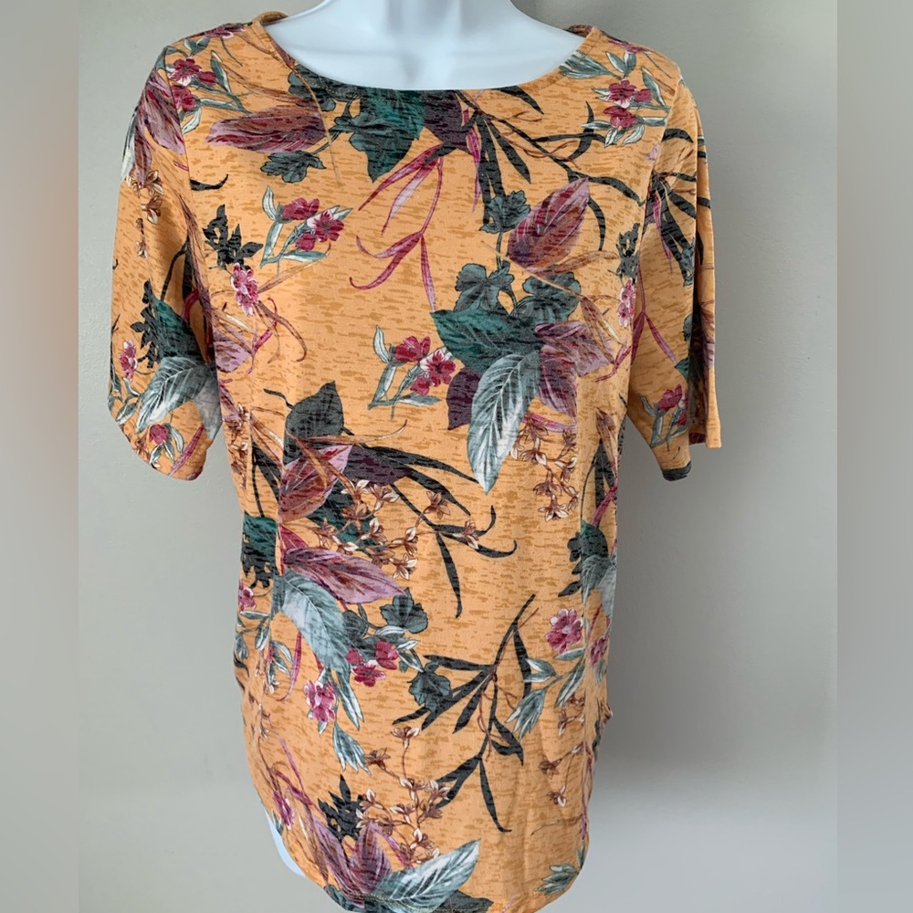 Christopher & Banks Relaxed Short Sleeve Blouse
